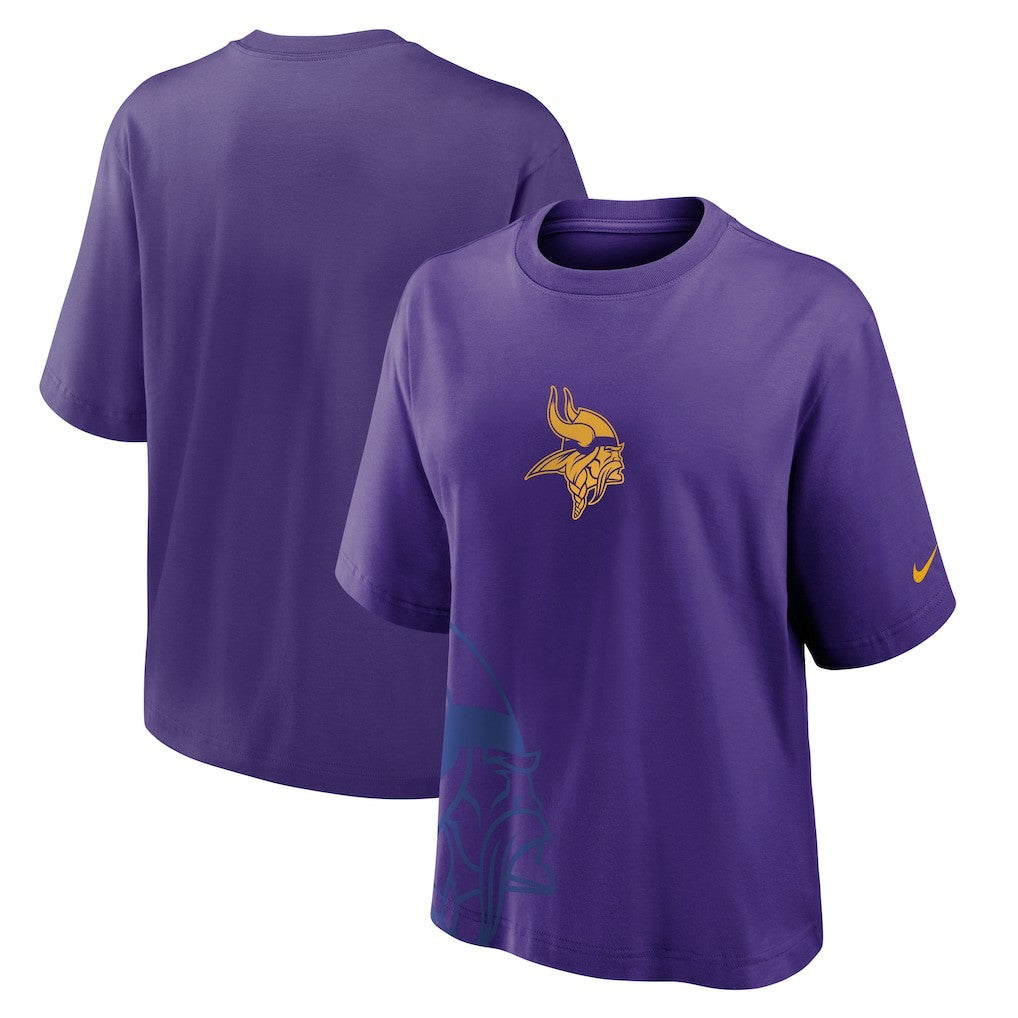 Minnesota Vikings Women's Boxy T-Shirt Purple | Nike for Sale