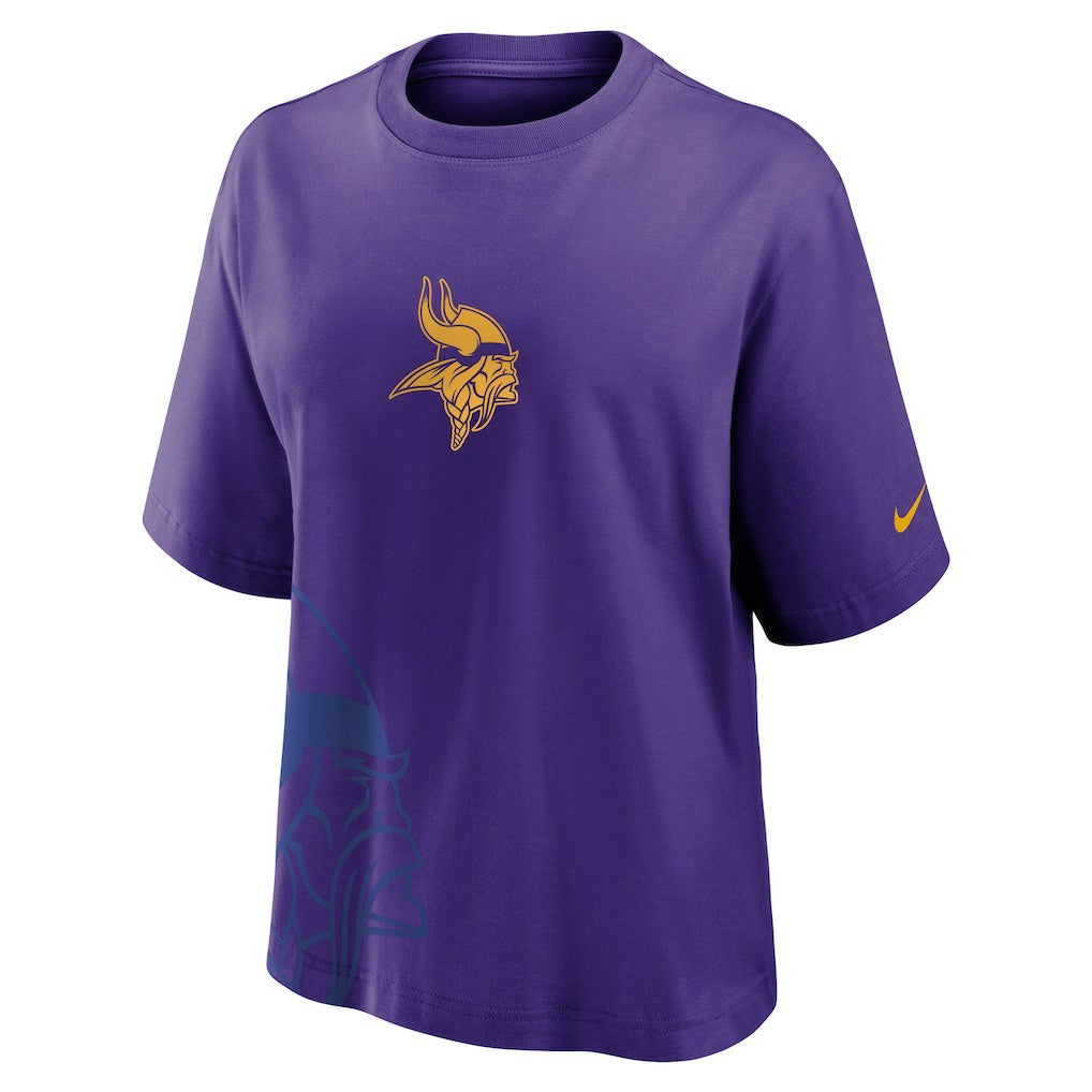 Minnesota Vikings Women's Boxy T-Shirt Purple | Nike for Sale