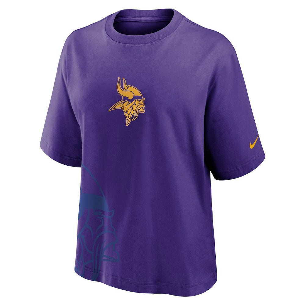 Minnesota Vikings Women's Boxy T-Shirt Purple | Nike for Sale