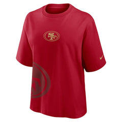 San Francisco 49ers Women's Boxy T-Shirt Scarlet | Nike for Sale