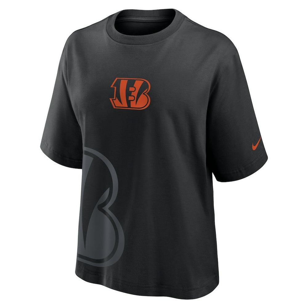 Cincinnati Bengals Women's Boxy T-Shirt Black | Nike for Sale