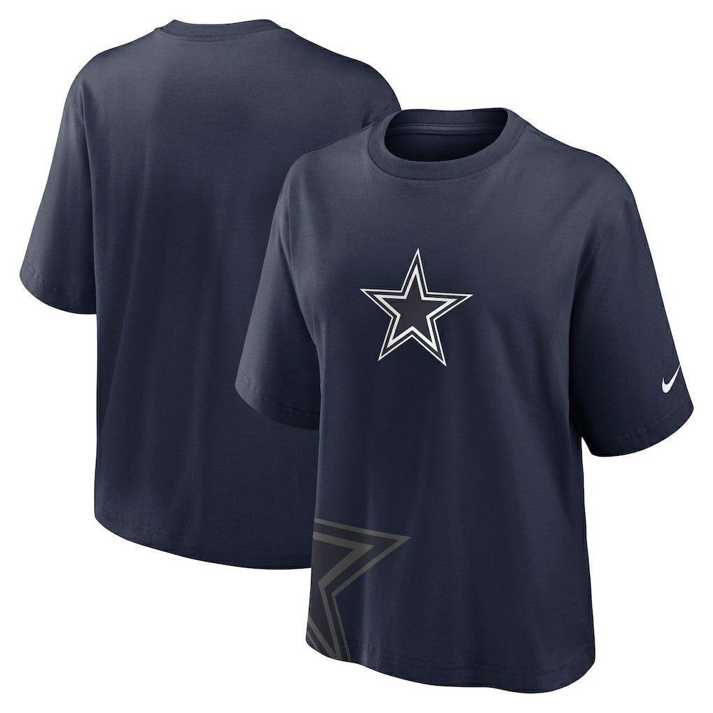 Dallas Cowboys Women's Boxy T-Shirt Navy | Nike for Sale