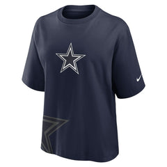 Dallas Cowboys Women's Boxy T-Shirt Navy | Nike for Sale