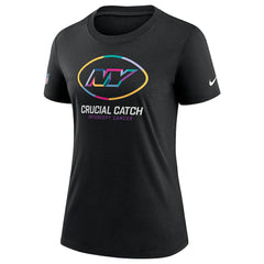 New York Jets Women's 2024 NFL Crucial Catch Tri-Blend T-Shirt Black | Nike for Sale