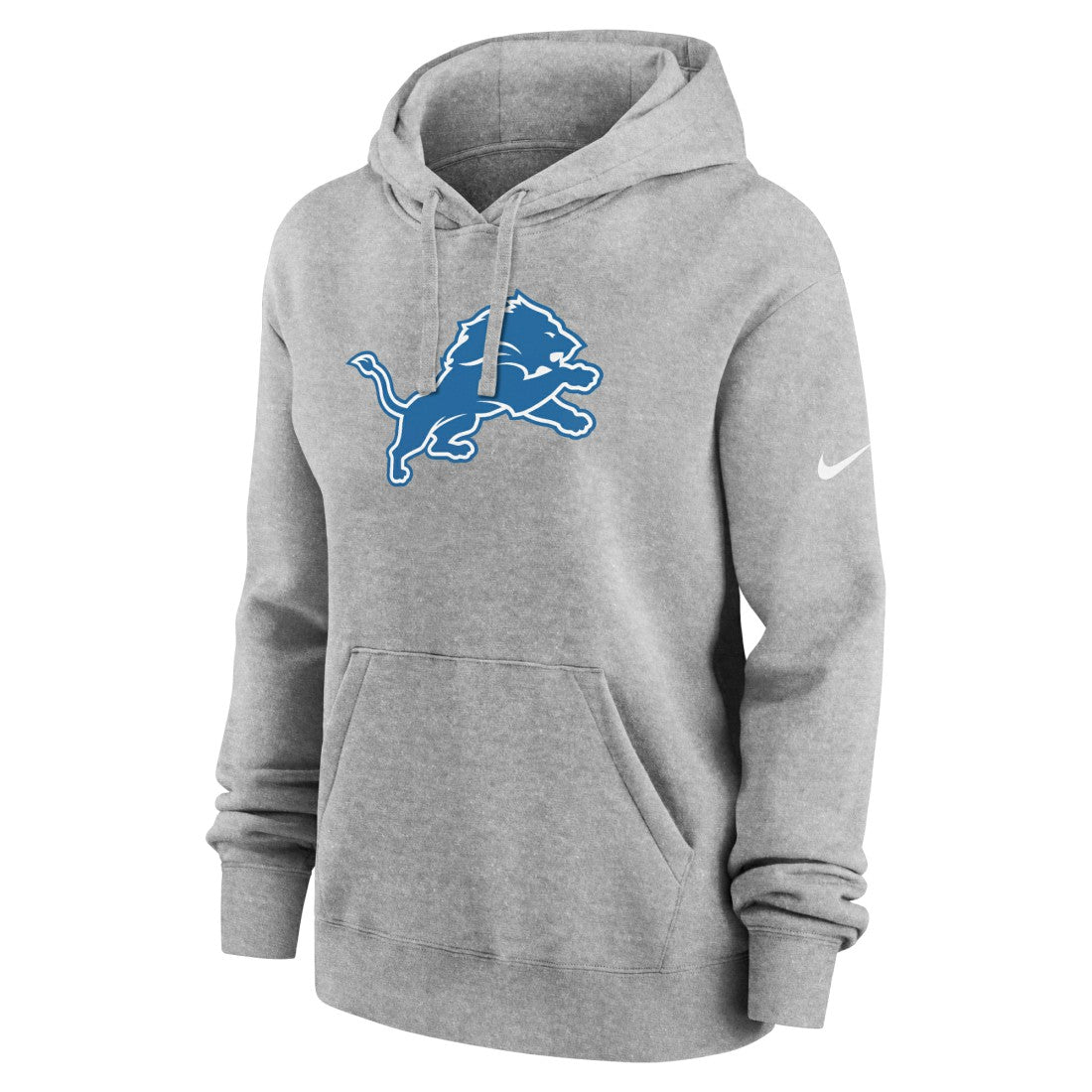 Detroit Lions Women's Club Fleece Hoodie Heather Gray | Nike for Sale