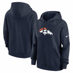 Denver Broncos Women's Club Fleece Hoodie Navy | Nike for Sale