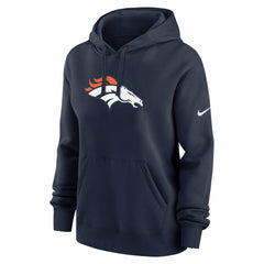 Denver Broncos Women's Club Fleece Hoodie Navy | Nike for Sale