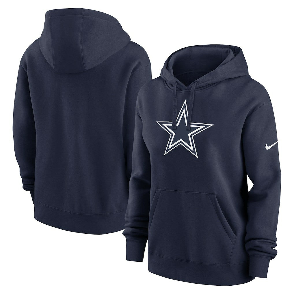 Dallas Cowboys Women's Club Fleece Hoodie Navy | Nike for Sale