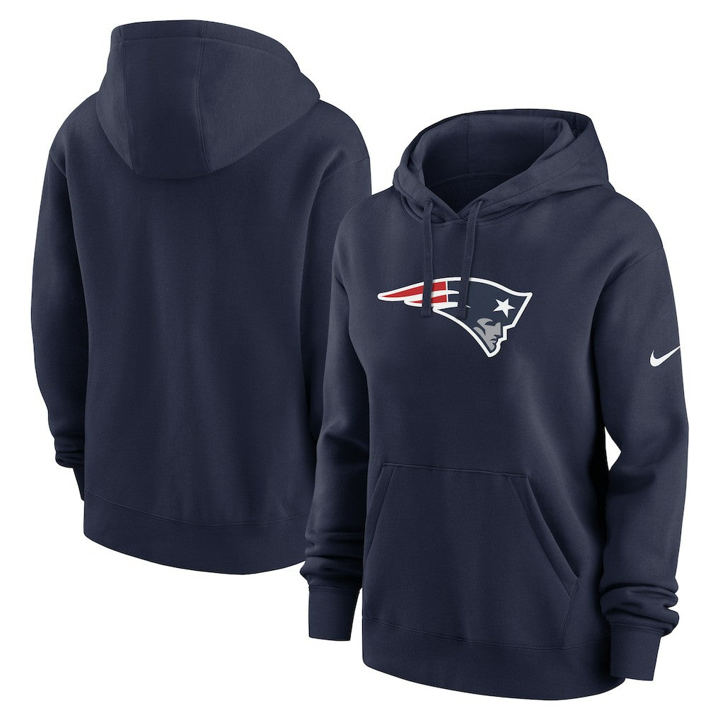 New England Patriots Women's Club Fleece Hoodie Navy | Nike for Sale