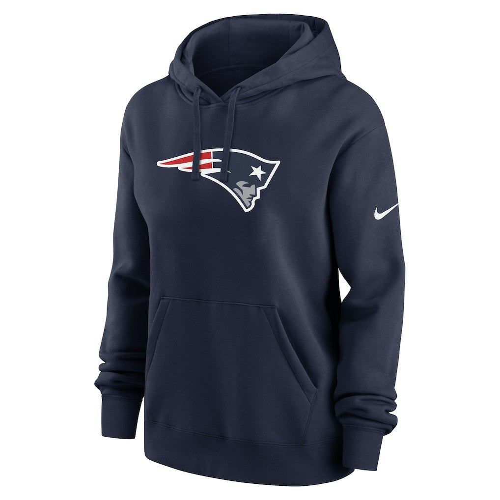 New England Patriots Women's Club Fleece Hoodie Navy | Nike for Sale