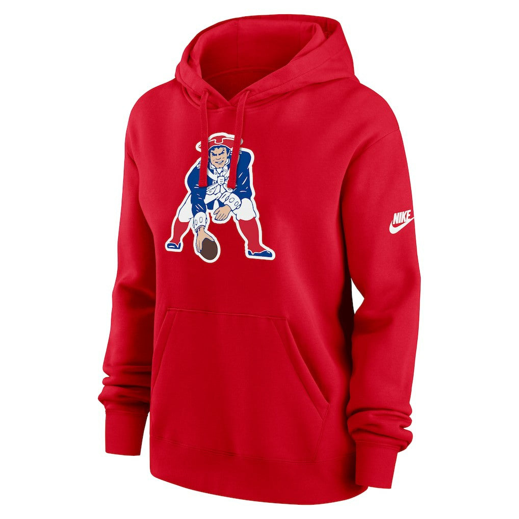 New England Patriots Women's Club Fleece Hoodie Red | Nike for Sale