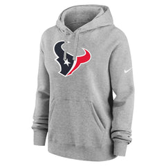 Houston Texans Women's Club Fleece Hoodie Heather Gray | Nike for Sale