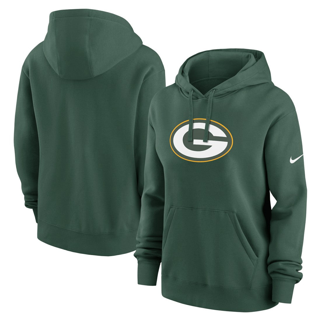 Green Bay Packers Women's Club Fleece Hoodie Green | Nike for Sale