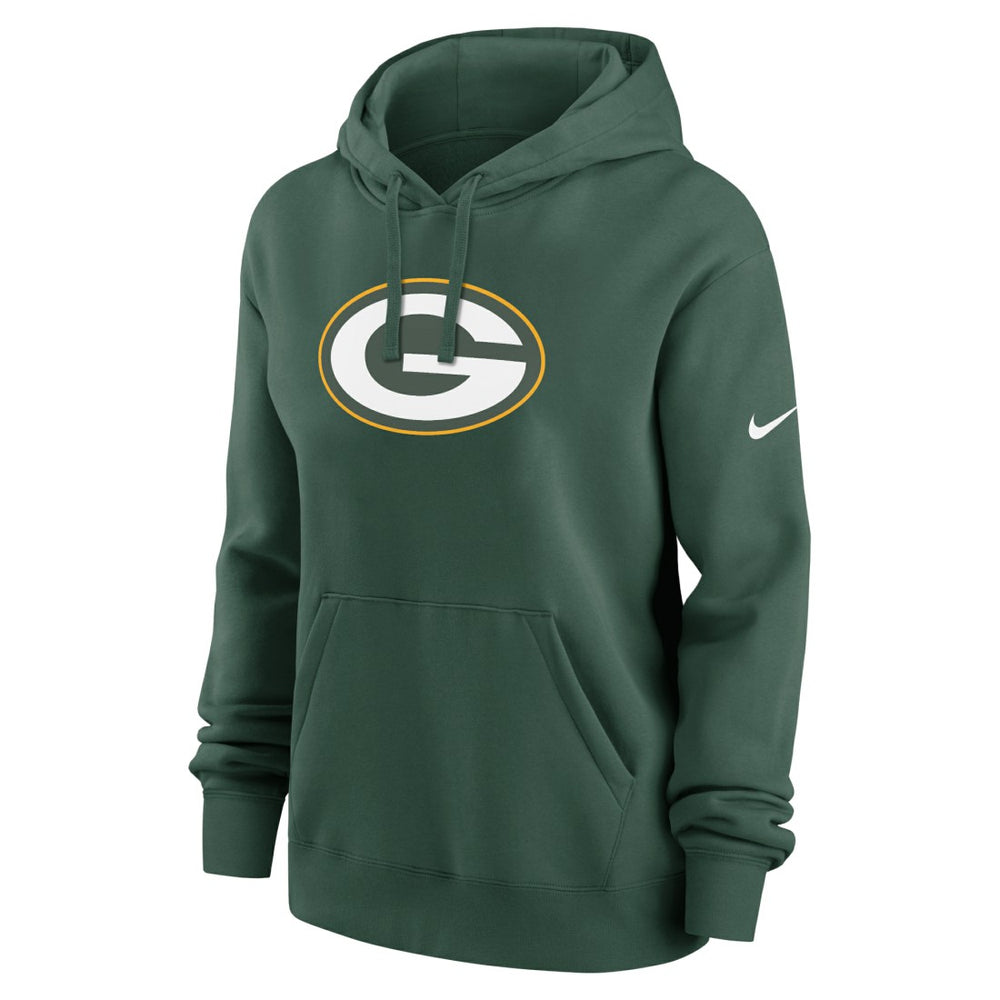 Green Bay Packers Women's Club Fleece Hoodie Green | Nike for Sale