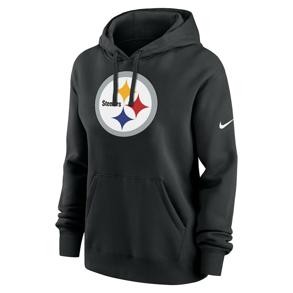 Pittsburgh Steelers Women's Club Fleece Hoodie Black | Nike for Sale