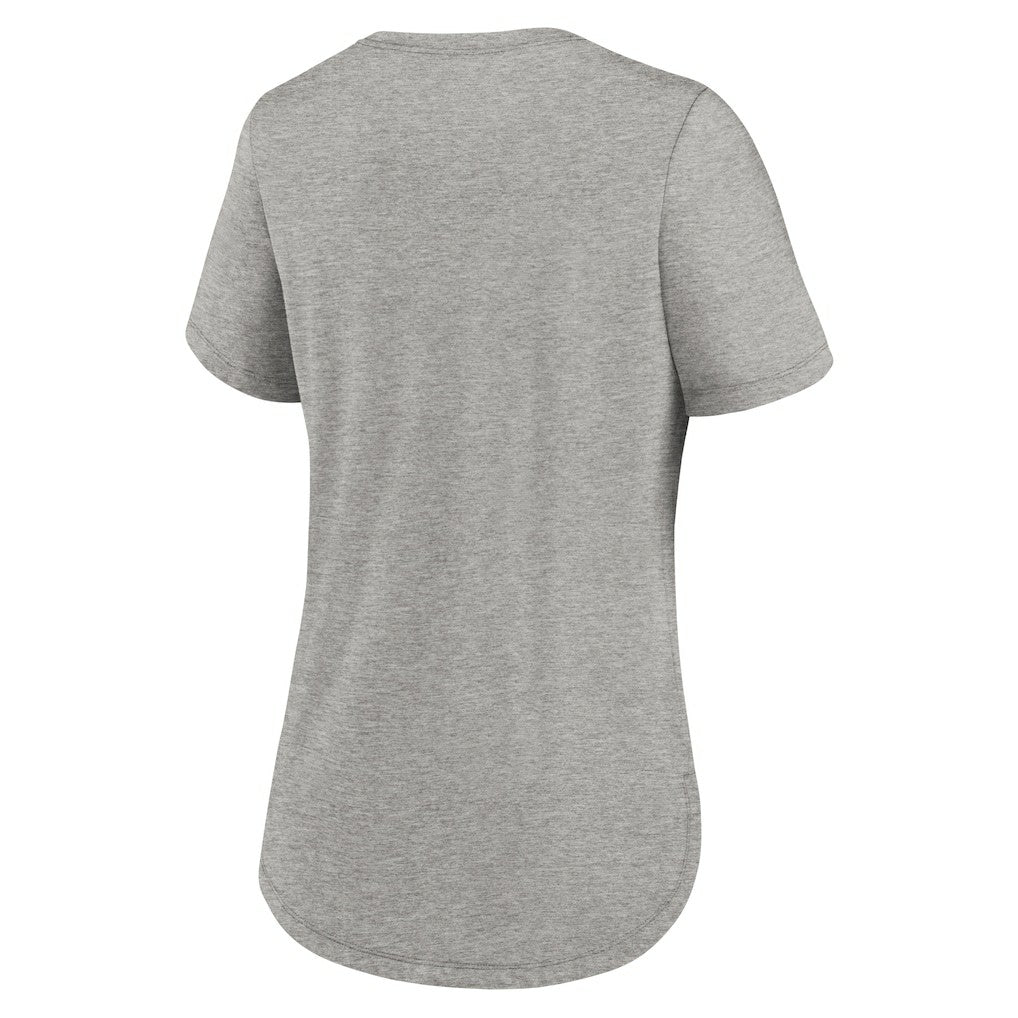 Kansas City Chiefs Women's Team Shout-Out Tri-Blend T-Shirt Heather Gray | Nike for Sale