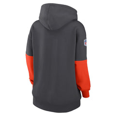 Cleveland Browns Women's Sideline Essential Hoodie Anthracite | Nike for Sale