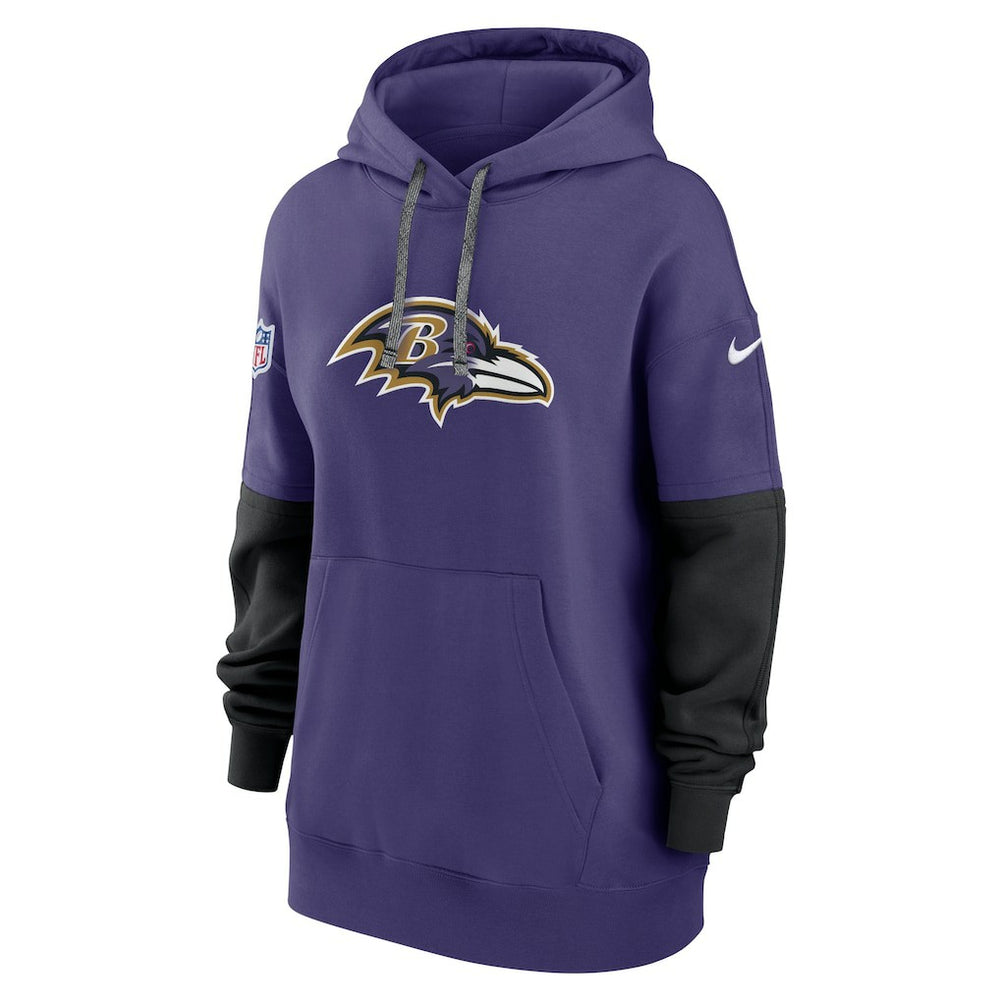 Baltimore Ravens Women's Sideline Essential Hoodie Purple | Nike for Sale