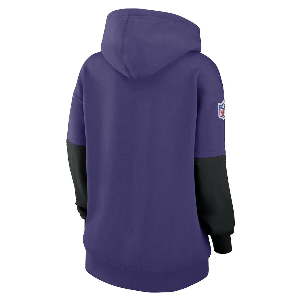 Baltimore Ravens Women's Sideline Essential Hoodie Purple | Nike for Sale