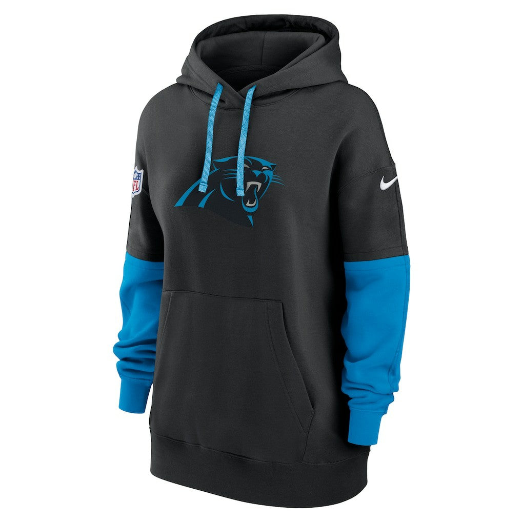 Carolina Panthers Women's Sideline Essential Hoodie Black | Nike for Sale