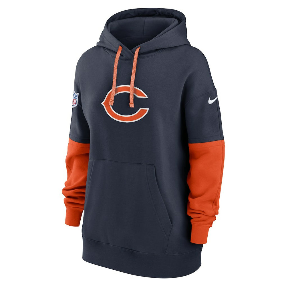 Chicago Bears Women's Sideline Essential Hoodie Navy | Nike for Sale
