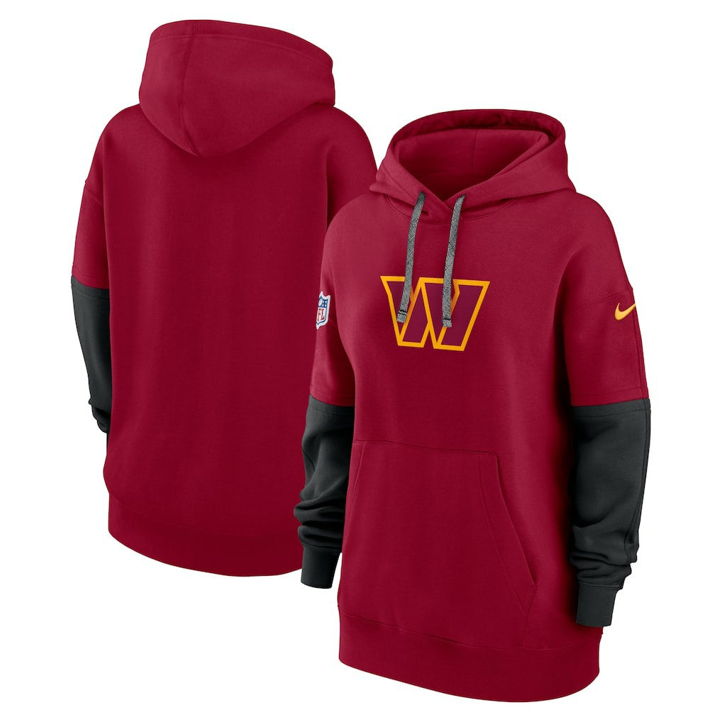Washington Commanders Women's Sideline Essential Hoodie Burgundy | Nike for Sale