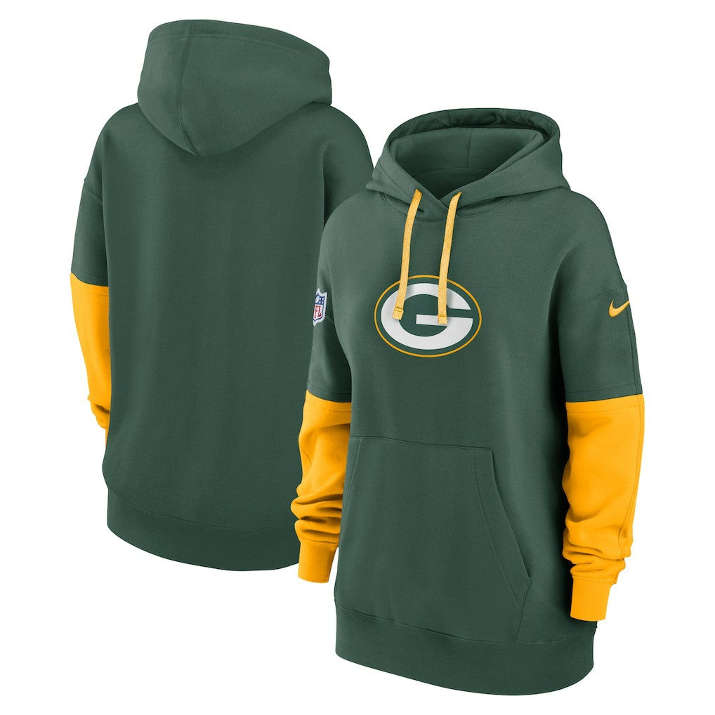 Green Bay Packers Women's Sideline Essential Hoodie Green | Nike for Sale