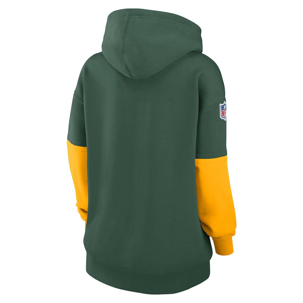 Green Bay Packers Women's Sideline Essential Hoodie Green | Nike for Sale
