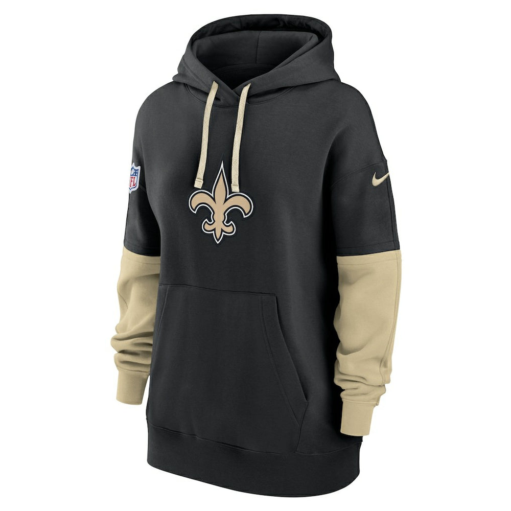 New Orleans Saints Women's Sideline Essential Hoodie Black | Nike for Sale