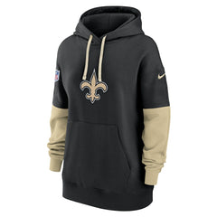 New Orleans Saints Women's Sideline Essential Hoodie Black | Nike for Sale