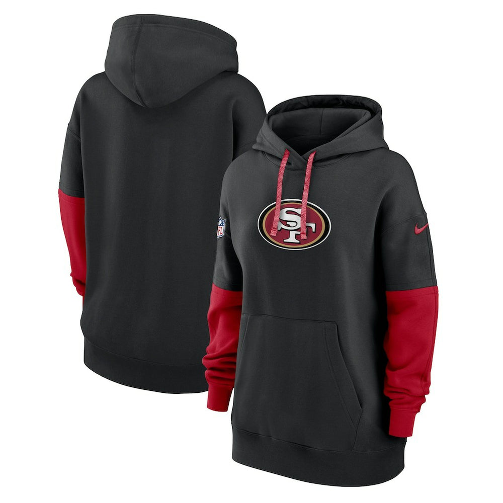 San Francisco 49ers Women's Sideline Essential Hoodie Black | Nike for Sale