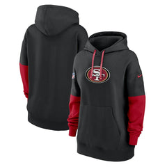 San Francisco 49ers Women's Sideline Essential Hoodie Black | Nike for Sale