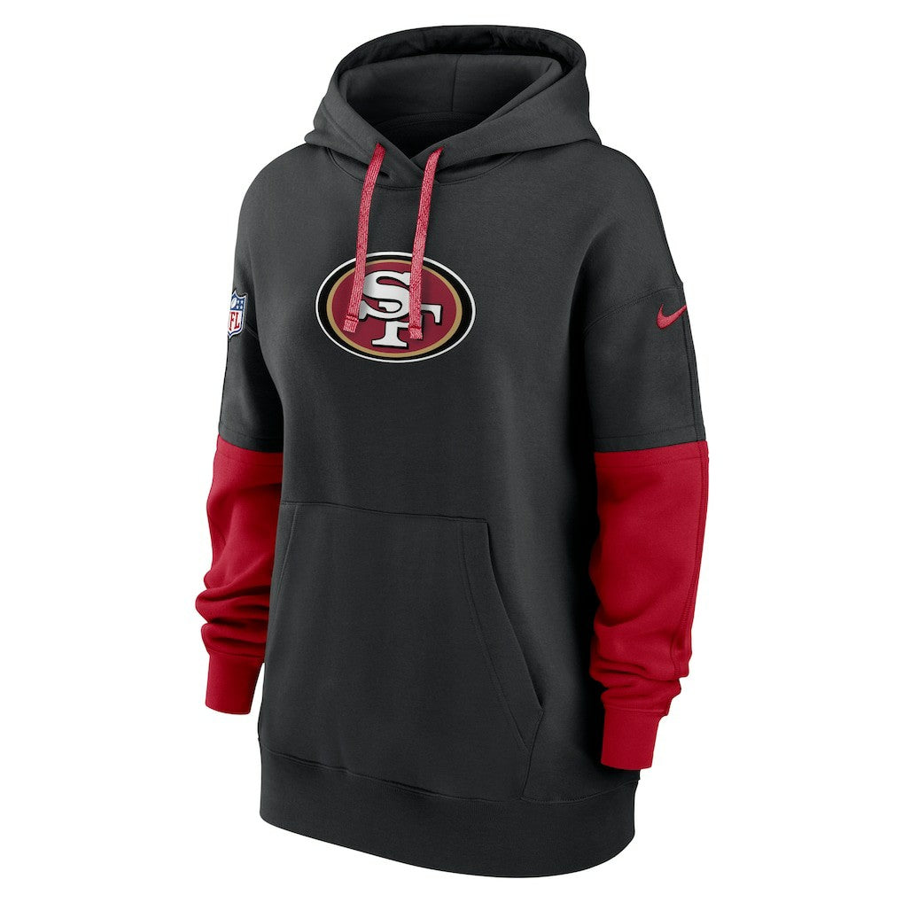 San Francisco 49ers Women's Sideline Essential Hoodie Black | Nike for Sale
