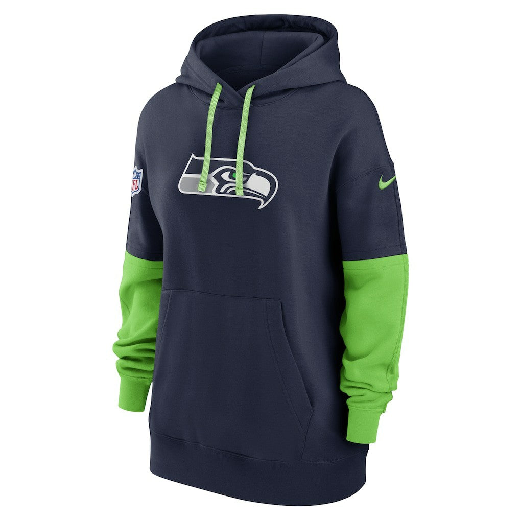 Seattle Seahawks Women's Sideline Essential Hoodie College Navy | Nike for Sale