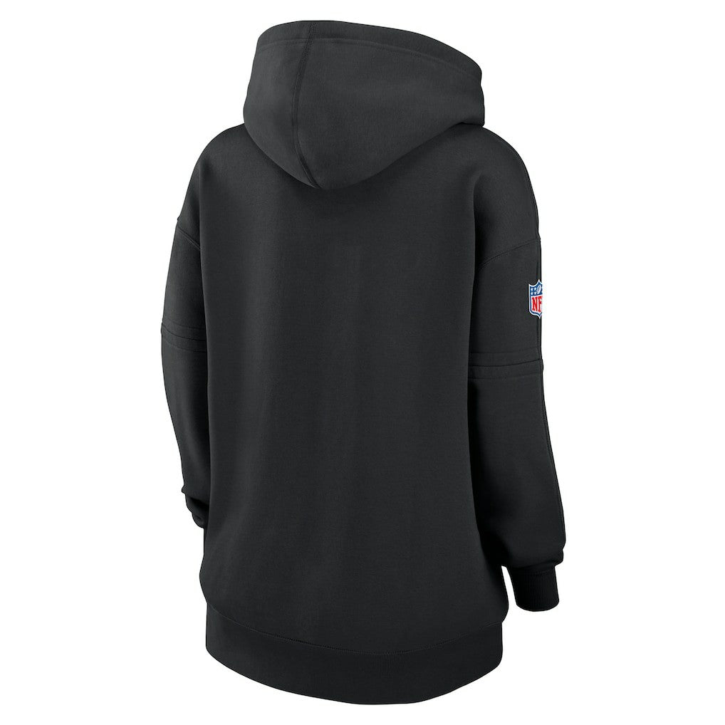 New York Jets Women's 2024 NFL Crucial Catch Club Pullover Hoodie Black | Nike for Sale