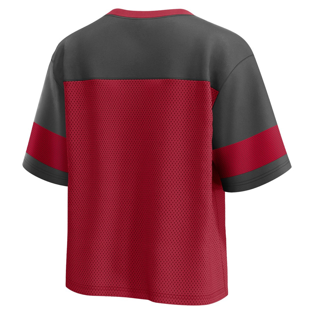 Tampa Bay Buccaneers Women's Homeschool Jersey Poly V-Neck
Fashion Top Red/Pewter | Fanatics
