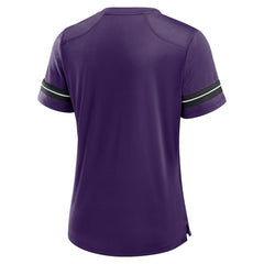 Baltimore Ravens Women's Play Script Lace-Up T-Shirt Purple | Fanatics