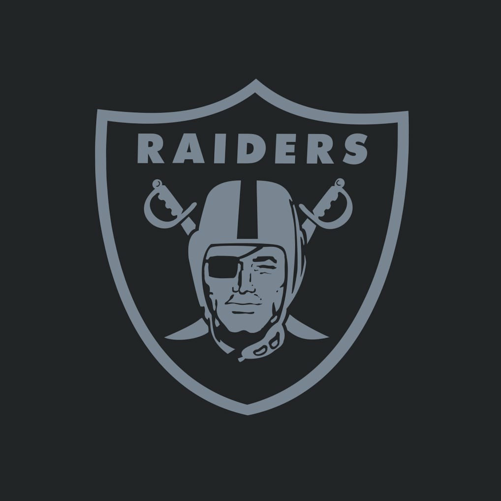 Las Vegas Raiders Women's Backup Option Long Sleeve Hoodie T-Shirt Black/White | Fanatics