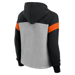 Cincinnati Bengals Women's Bold Play Call Pullover Hoodie Heather Gray/Black | Fanatics