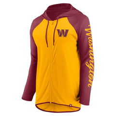 Washington Commanders Women's Script Full-Zip Hoodie Gold/Burgundy | Fanatics