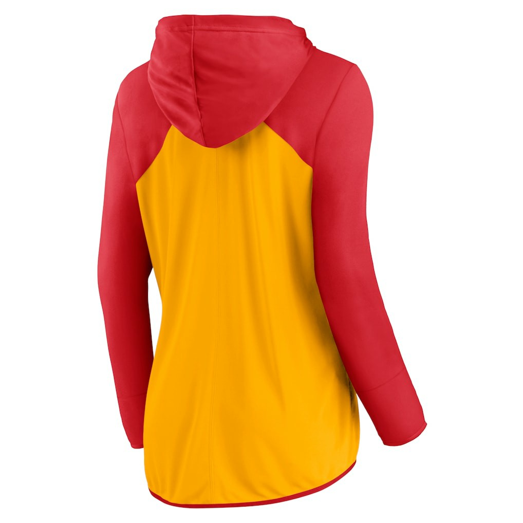 Kansas City Chiefs Women's Script Full-Zip Hoodie Gold/Red | Fanatics