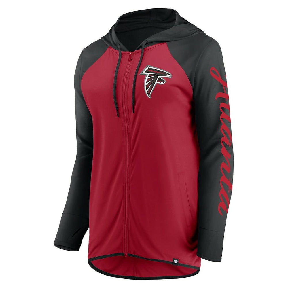 Atlanta Falcons Women's Script Full-Zip Hoodie Red/Black | Fanatics