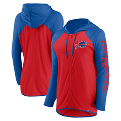 Buffalo Bills Women's Script Full-Zip Hoodie Red/Royal | Fanatics