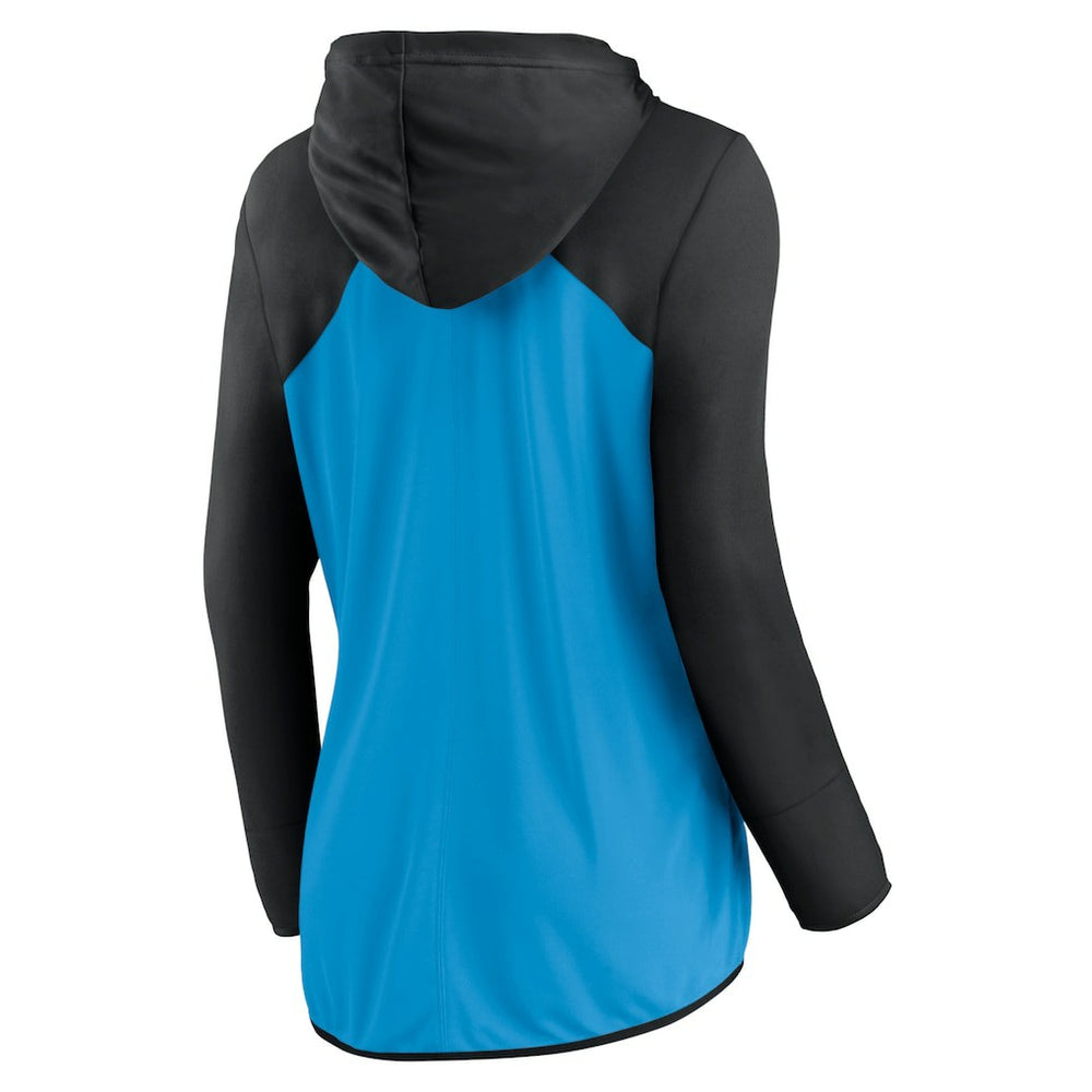 Carolina Panthers Women's Script Full-Zip Hoodie Blue/Black | Fanatics