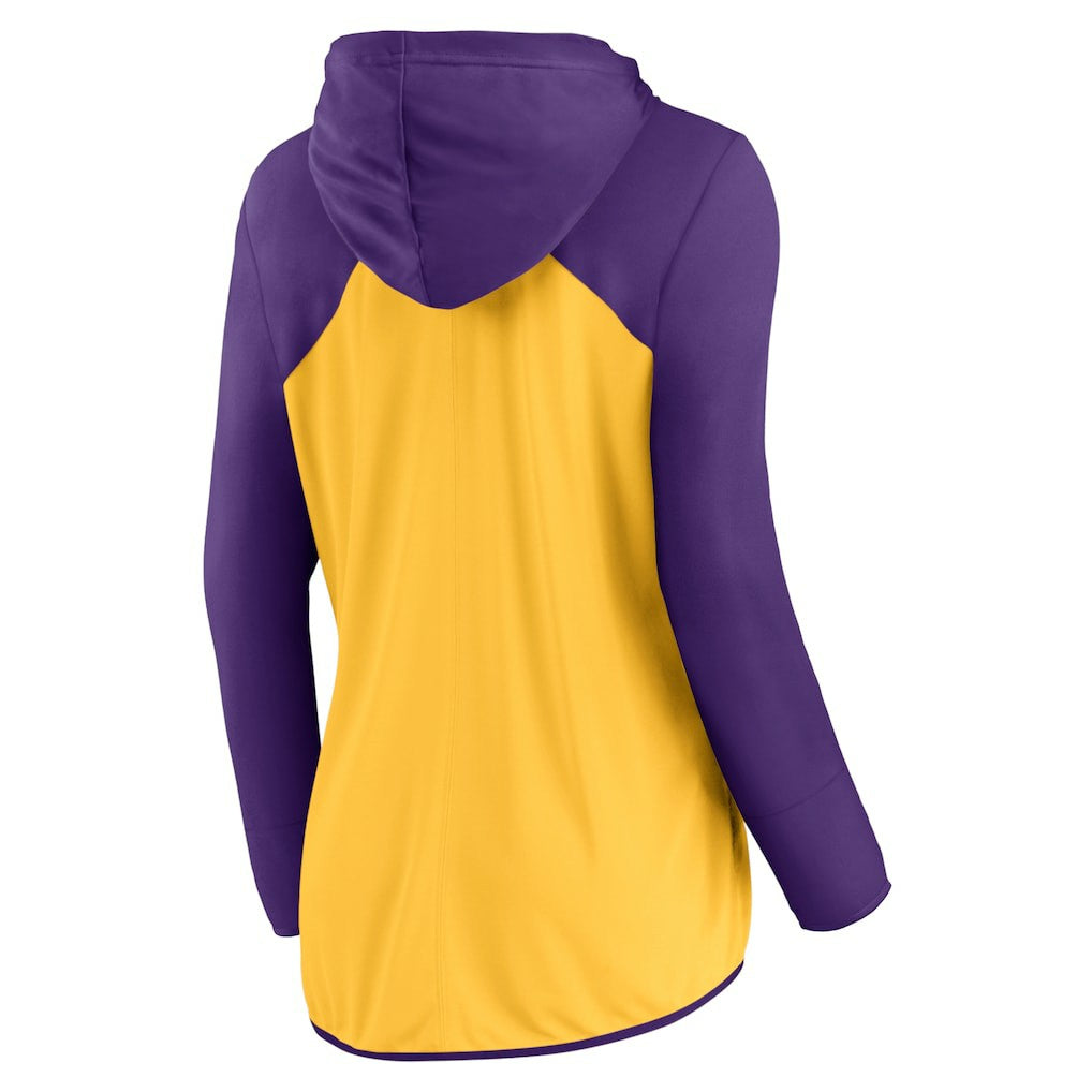 Minnesota Vikings Women's Script Full-Zip Hoodie Gold/Purple | Fanatics