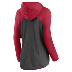 Tampa Bay Buccaneers Women's Script Full-Zip Hoodie Pewter/Red | Fanatics