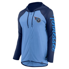 Tennessee Titans Women's Script Full-Zip Hoodie Light Blue/Navy | Fanatics