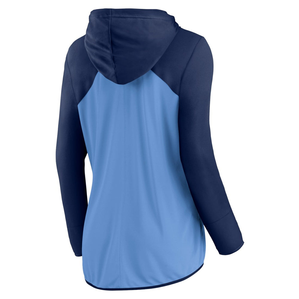 Tennessee Titans Women's Script Full-Zip Hoodie Light Blue/Navy | Fanatics