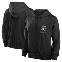 Las Vegas Raiders Women's Script Lock Full-Zip Hoodie Black | Fanatics