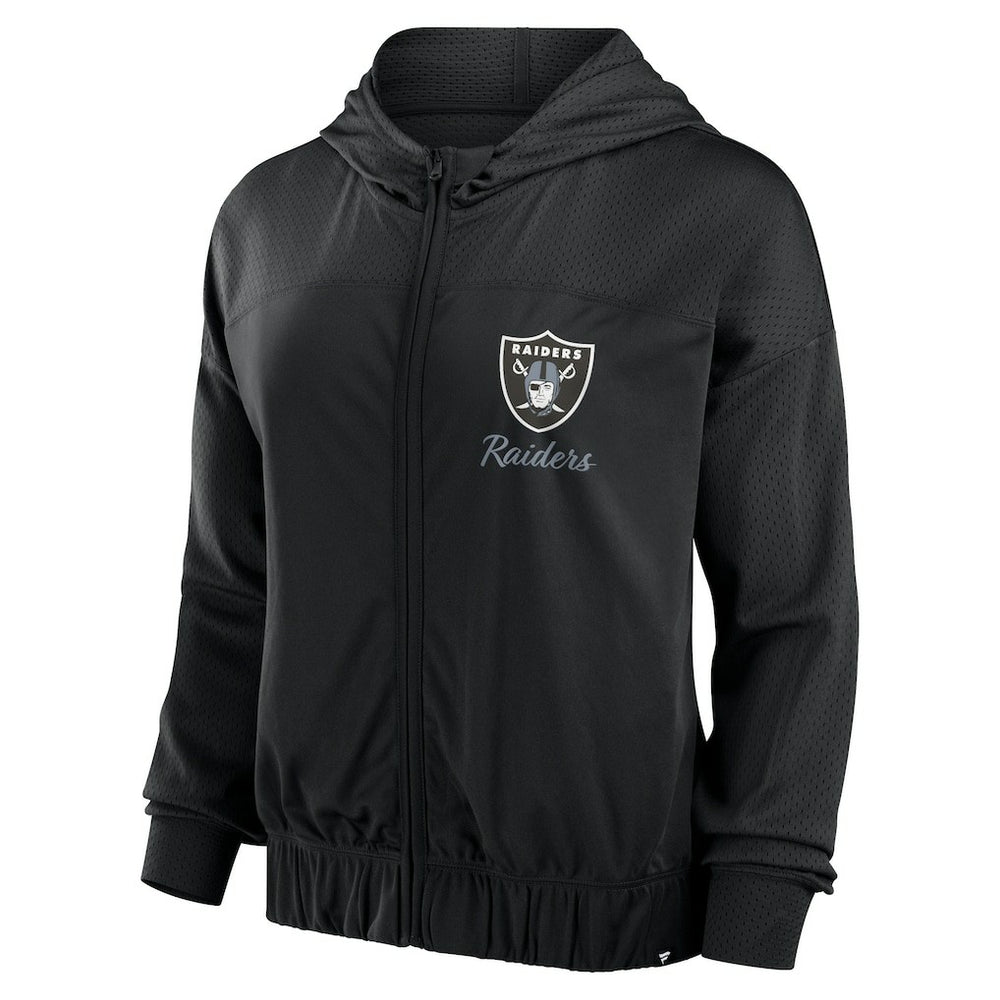 Las Vegas Raiders Women's Script Lock Full-Zip Hoodie Black | Fanatics